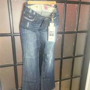 VIGOSS USA Premium Bootcut Jeans Size 9/10 NWT Y2K Dark Wash